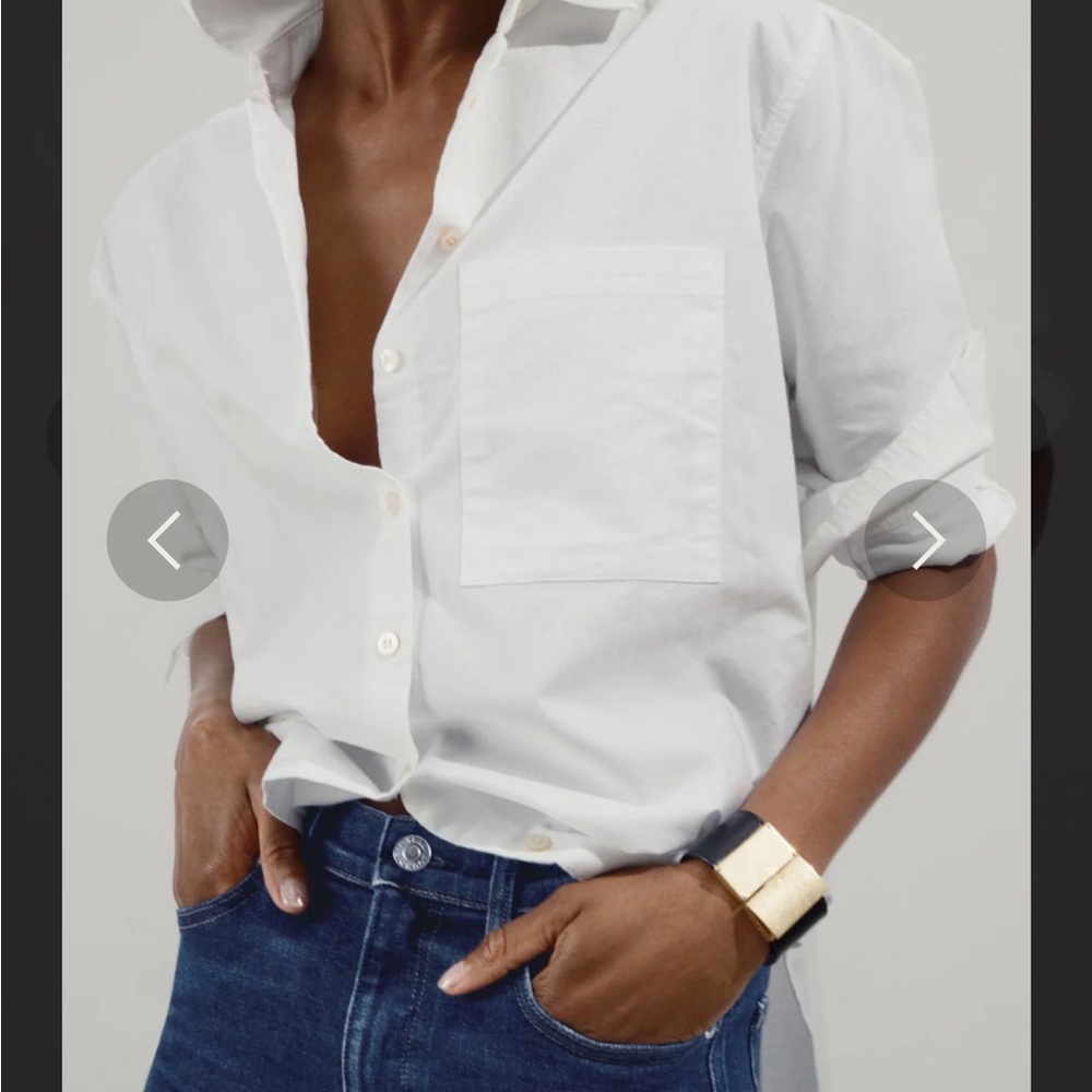 AYR The Deep End White Button Down Shirt